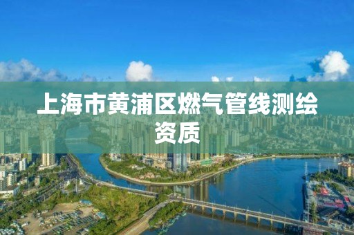 上海市黄浦区燃气管线测绘资质