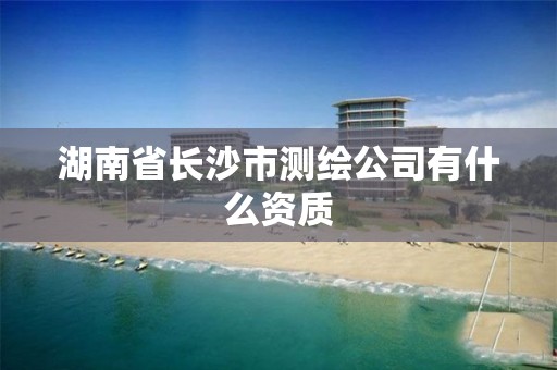 湖南省长沙市测绘公司有什么资质