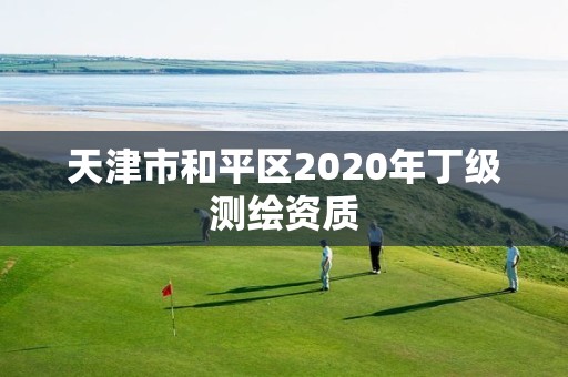 天津市和平区2020年丁级测绘资质