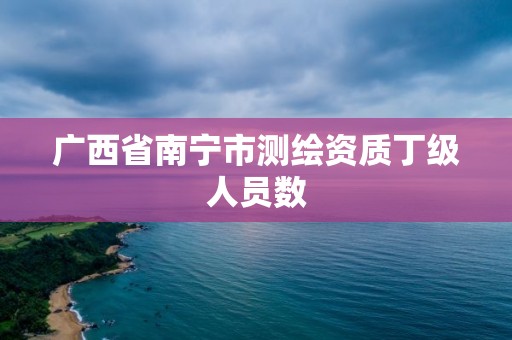 广西省南宁市测绘资质丁级人员数