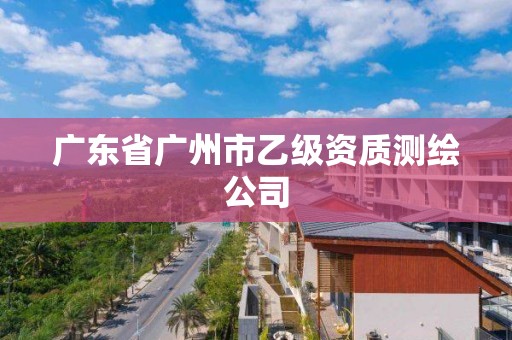 广东省广州市乙级资质测绘公司