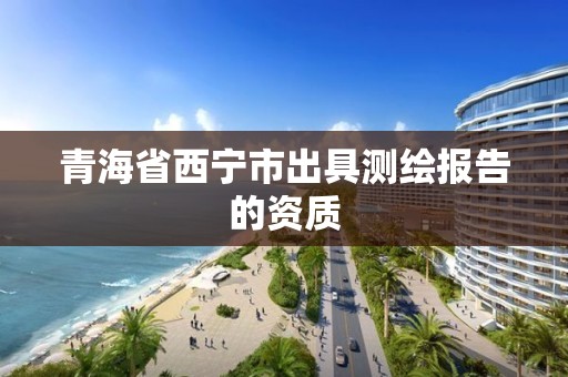 青海省西宁市出具测绘报告的资质