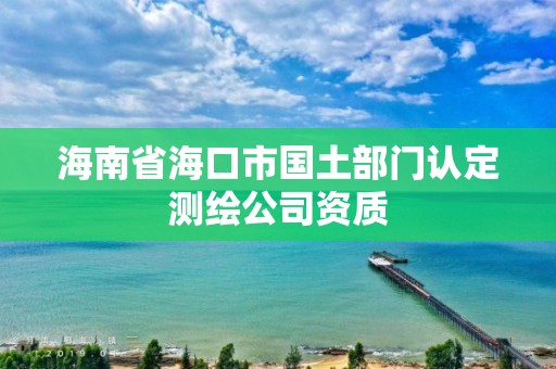 海南省海口市国土部门认定测绘公司资质