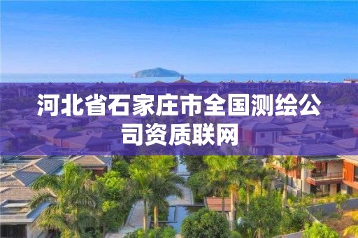 河北省石家庄市全国测绘公司资质联网