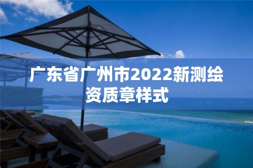 广东省广州市2022新测绘资质章样式