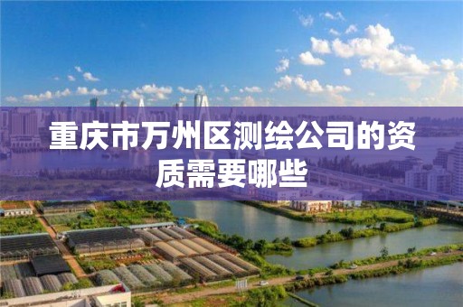 重庆市万州区测绘公司的资质需要哪些