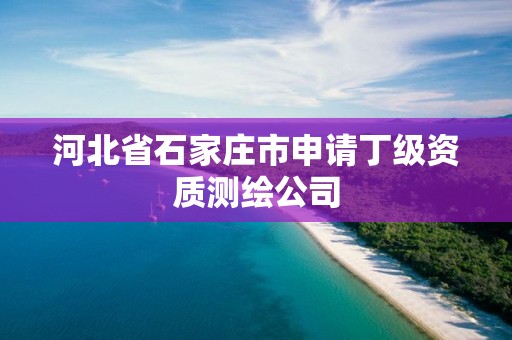 河北省石家庄市申请丁级资质测绘公司