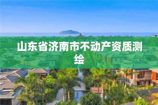 山东省济南市不动产资质测绘