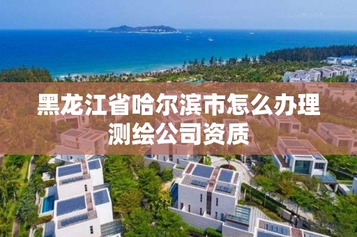 黑龙江省哈尔滨市怎么办理测绘公司资质