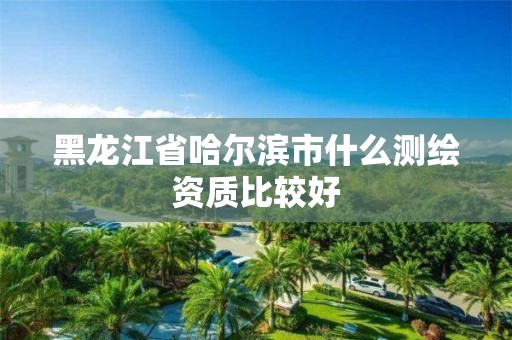 黑龙江省哈尔滨市什么测绘资质比较好