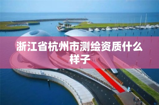 浙江省杭州市测绘资质什么样子