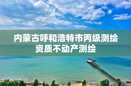 内蒙古呼和浩特市丙级测绘资质不动产测绘