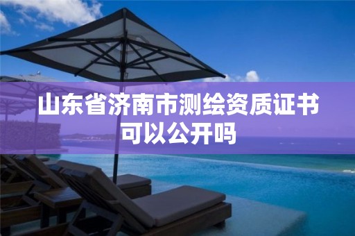 山东省济南市测绘资质证书可以公开吗