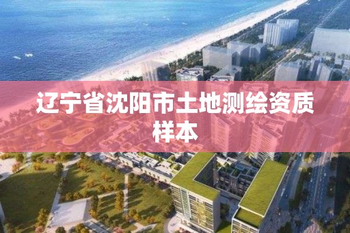 辽宁省沈阳市土地测绘资质样本