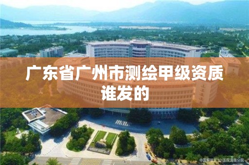 广东省广州市测绘甲级资质谁发的