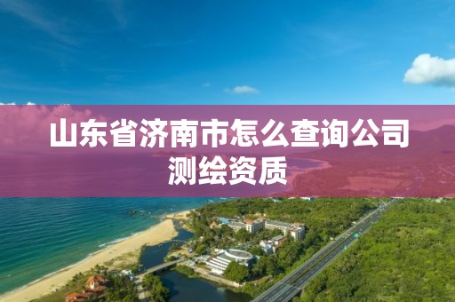 山东省济南市怎么查询公司测绘资质