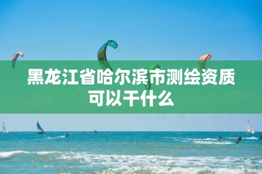 黑龙江省哈尔滨市测绘资质可以干什么