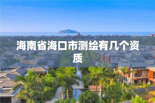 海南省海口市测绘有几个资质