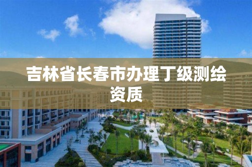 吉林省长春市办理丁级测绘资质