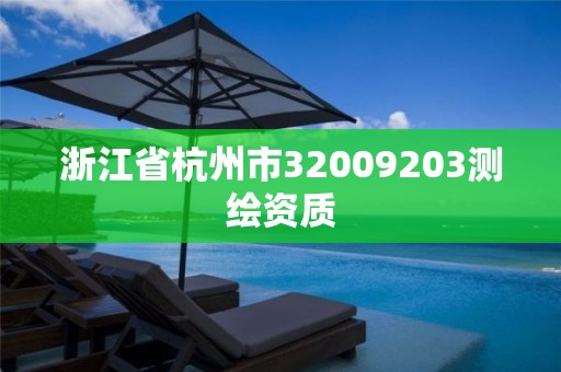 浙江省杭州市32009203测绘资质