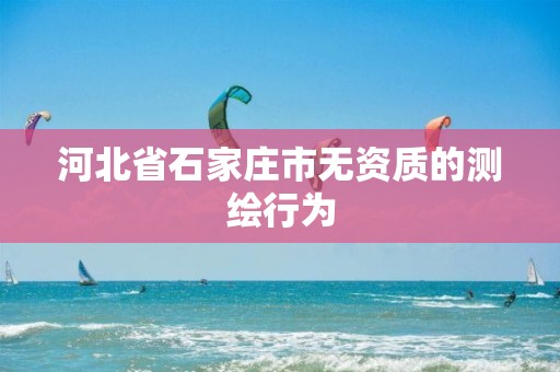 河北省石家庄市无资质的测绘行为