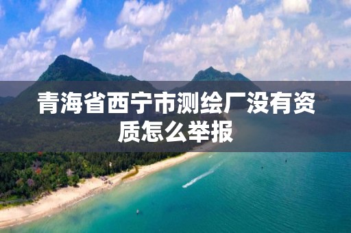 青海省西宁市测绘厂没有资质怎么举报