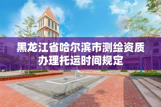 黑龙江省哈尔滨市测绘资质办理托运时间规定