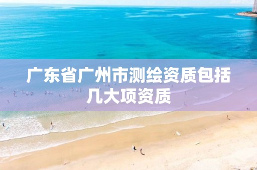 广东省广州市测绘资质包括几大项资质