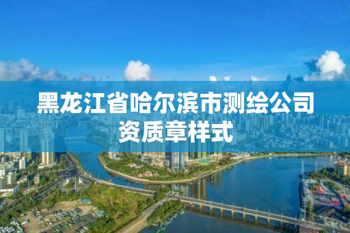 黑龙江省哈尔滨市测绘公司资质章样式