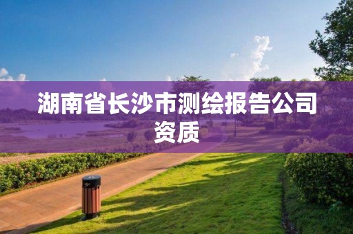 湖南省长沙市测绘报告公司资质