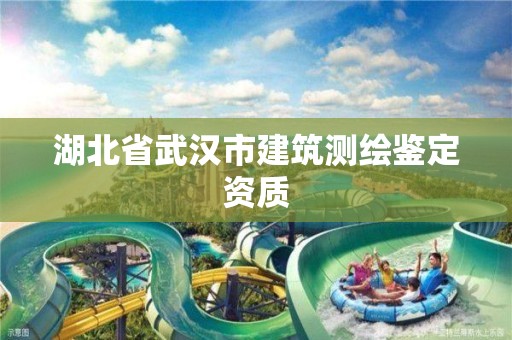 湖北省武汉市建筑测绘鉴定资质