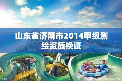 山东省济南市2014甲级测绘资质换证