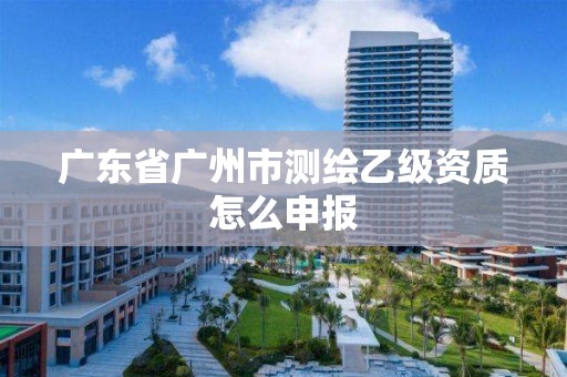 广东省广州市测绘乙级资质怎么申报