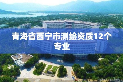 青海省西宁市测绘资质12个专业