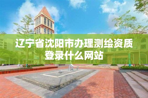 辽宁省沈阳市办理测绘资质登录什么网站