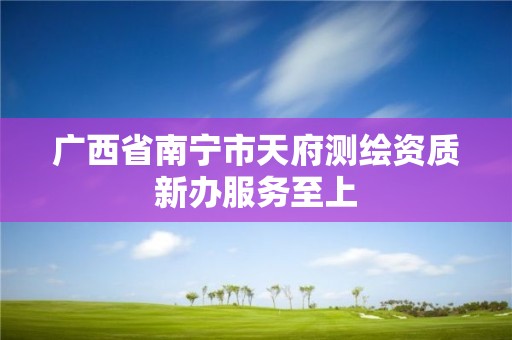 广西省南宁市天府测绘资质新办服务至上