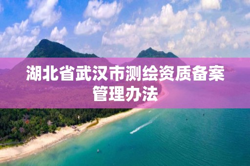 湖北省武汉市测绘资质备案管理办法