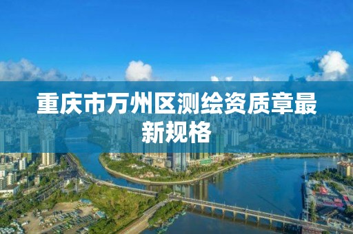 重庆市万州区测绘资质章最新规格