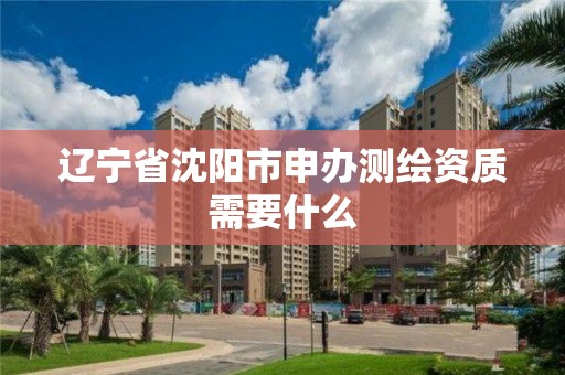 辽宁省沈阳市申办测绘资质需要什么