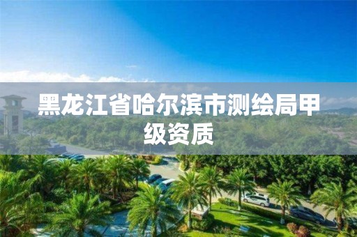 黑龙江省哈尔滨市测绘局甲级资质