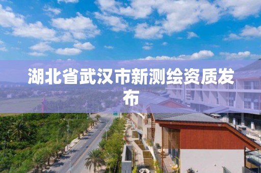 湖北省武汉市新测绘资质发布