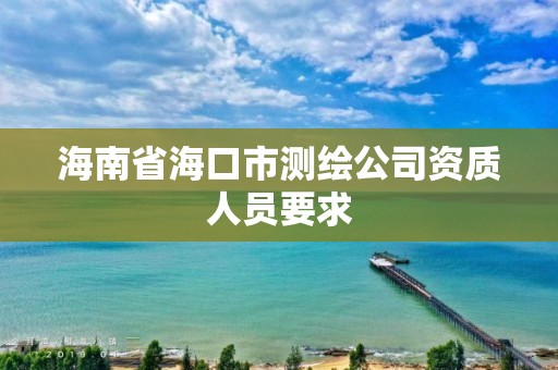 海南省海口市测绘公司资质人员要求