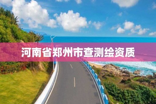 河南省郑州市查测绘资质