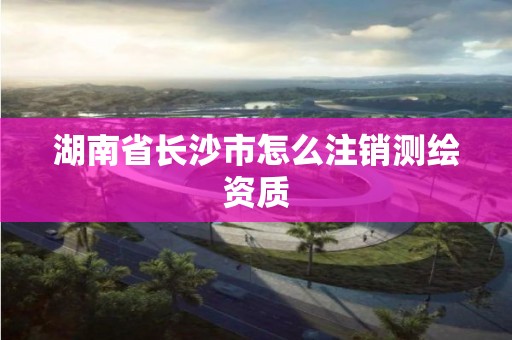 湖南省长沙市怎么注销测绘资质