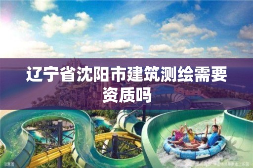 辽宁省沈阳市建筑测绘需要资质吗