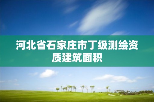 河北省石家庄市丁级测绘资质建筑面积