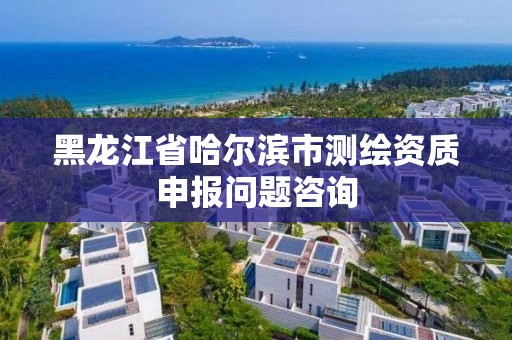 黑龙江省哈尔滨市测绘资质申报问题咨询