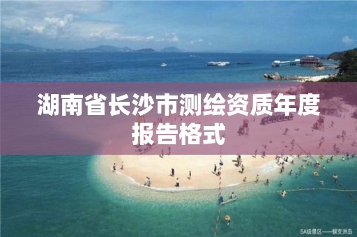 湖南省长沙市测绘资质年度报告格式