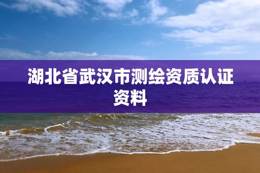 湖北省武汉市测绘资质认证资料