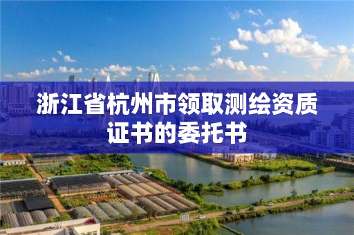 浙江省杭州市领取测绘资质证书的委托书